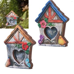 Tuin Decoraties Fairy Gnome Deur Beeldjes Elf Huis Voor Tuin Art Boom Sculptuur Standbeelden Decor Outdoor