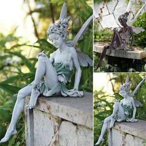 Décorations de jardin Statue de fée ornement résine artisanat aménagement paysager pelouses étangs décoration 15 5.3cm jardinage maison livraison directe