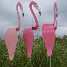 Décorations de jardin Indicateur de vent Flamingo Sculpture d'oiseau rotative fantaisiste Absolument magnifique Décoration de cour dynamique unique