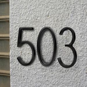 Tuindecoratie Drijvend huisnummer Moderne cijfers Zichtbaarheid Bewegwijzering voor huisadres | Monteren of verzonken laten vallen