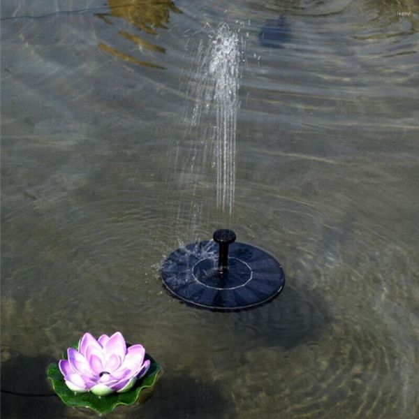 Decoraciones de jardín Fuente Bomba de agua Flotante Solar Powered Bird Bath Birdbath Home Pool Outdoor Pond Decor