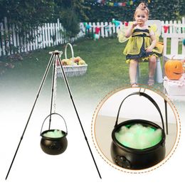 Garden Decorations Halloween Outdoor Campfire Tripod Big Witch Cauldron Decoratie Candy Bucket op de buitenste veranda