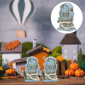 Garden Decorations Halloween Village Accessoires Tombstone Resin Crafts graf voor begraafplaats