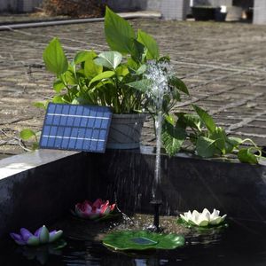 Tuindecoraties Hoogwaardige zonne-aangedreven pompborstelloze DC Zonne-energie Fontein Pool Waterplanten Pijver van waterpakket