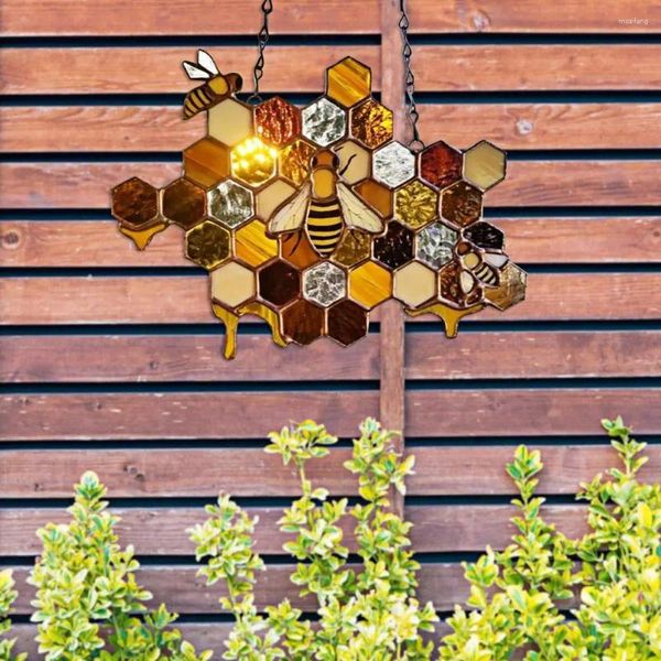Décorations de jardin en nid d'abeille de soleil 26,7 cm
