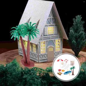 Décorations de jardin maison plage Micro scène d'été décor modèle accessoires miniatures accessoire de Style en plastique