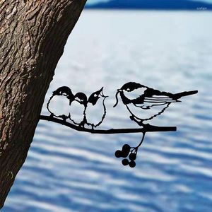 Décorations de jardin décoration d'art d'oiseaux en métal pour le métal pour votre cour ou arbre et Pâques Jardenia Decoracion
