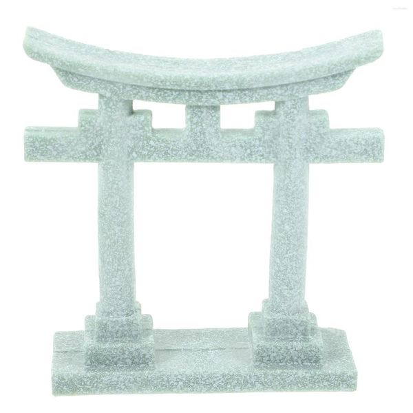 Décorations de jardin Modèle Torii japonais Mini Porte Petits accessoires Porte de maison Artisanat Micro Aménagement paysager PVC