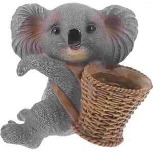 Décorations de jardin Koala Flower Pot Pendant Decor for Office Hanging Figing Home Resin Ornement