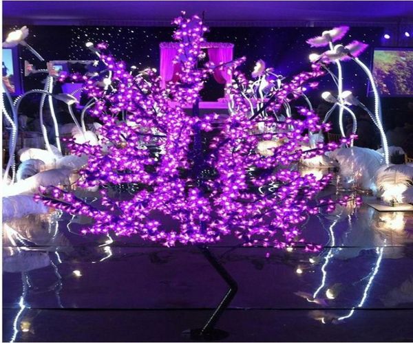 Décorations de jardin LED Cherry Blossom Tree Light 864pcs Ampoules LED 18m Hauteur 110220VAC Sept couleurs pour l'option imperméable à l'extérieur 1311842