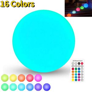 Décorations de jardin LED Boule Solaire Lumière Piscine Télécommande Extérieur Jardin Décor Lampe Gonflable PVC Ballon Télécommande LED Ball 230614