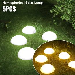 Tuindecoraties LED Solar Outdoor lichtgevende lichtkoepel landschap Halfbolvormige tuindecoratie el Christmas Pathway Decor 230717