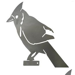 Tuindecoraties Metaal vogels kunst silhouet decoratie scpture vogel voor balkon drop levering home patio gras ot0j6