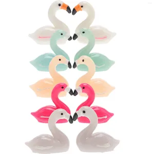 Tuindecoraties Micro Landschap Decoratieve Pot Mini Spullen Plastic Flamingo's Voor Tuin Feestdieren Kleine Beeldjes Ornament