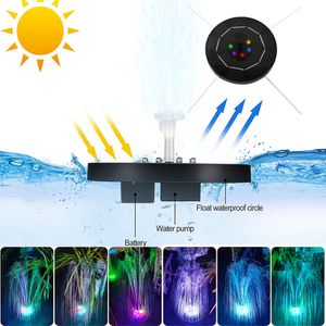 Garden Decorations Mini Solar Water Fountain Outdoor Pool Pond Waterfall Fountain Garden Decor Bird Bath Solar Powered Fountain Floating Water 230614