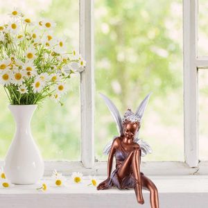 Décorations de jardin Figurines de fées miniatures, accessoires féeriques en résine pour bureau, fournitures de pelouse extérieure, décoration de maison