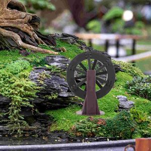 Décorations de jardin, modèles de roue à eau, fontaine d'aménagement paysager, rocaille artificielle, roues rotatives, bricolage, cascade miniature