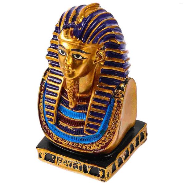 Décorations de jardin Décor de bureau Statue de pharaon égyptien Figurine d'aquarium Ornement de bureau