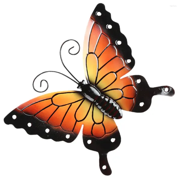 Décorations de jardin ornements fer simulé papillons tenture murale scène pendentif artisanat