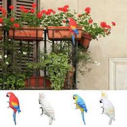 Tuindecoraties Outdoor Papegaai Decor Hars Papegaai Sculptuur Realistische Tropische Vogels Decor Voor Patio Balkon Tuin Binnenplaats Park Outdoor Vogel L230715
