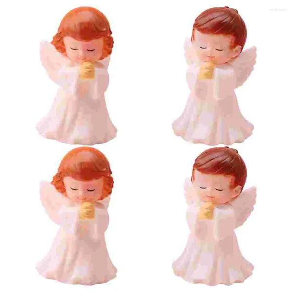 Décorations de jardin en forme d'ange en prière, figurines de fées pour enfants, table de mariage en plastique