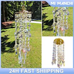 Décorations de jardin Prism Sun Catcher Fenêtre Crystal Wind Chime Ornement Suspendu Pendentif Rainbow Light Dream Catcher Décoration de la maison Artisanat 231120