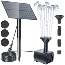 Promotion décorations de jardin ! Kit solaire amélioré extérieur d'étang de pompe de fontaine d'eau avec le pieu actionné