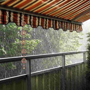 Décorations de jardin Chaîne de pluie Longues chaînes de gouttière Décor pour cloche de descente décorative Carillon éolien extérieur