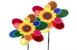Garden Decorations Rainbow Pinwheels Whirligig Wind Spinner Grote windmillspeelgoed voor tuin Lawn Art Decor Baby Kids Toy3459987