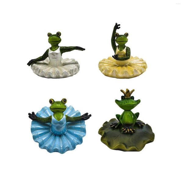 Décorations de jardin réaliste eau flottant grenouille artisanat Simulation Statues étang décor pour aménagement paysager accessoires décoration