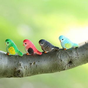Décorations de jardin Résine Nid d'oiseau Oeufs Jouet Miniature Fée Beaux Oiseaux Figurines Pâques Micro Paysage Ornement Petits Décors Minuscule