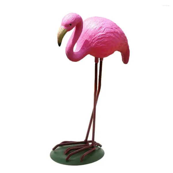 Décorations de jardin Red Red Look Up / Down Plastic Flamingo Yard Yard Decor