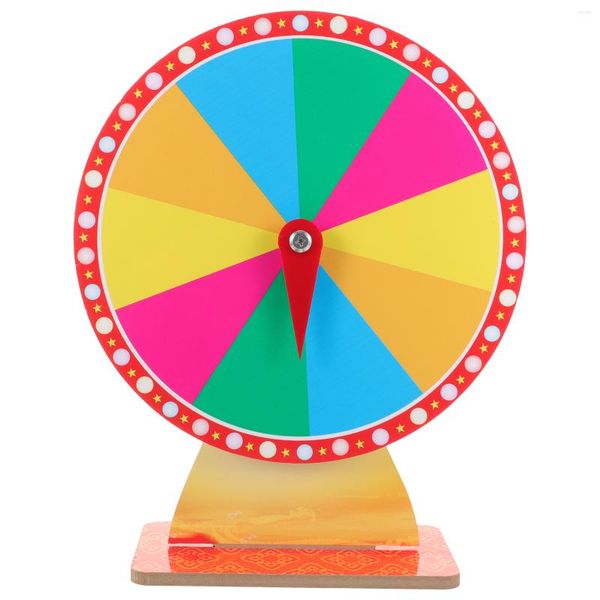 Décorations de jardin Groupe rond Raffle Wheel Roulette Board Fournitures de fête pour adultes Enfants Accessoires de jeu Chance Show Adulte Fortune Rotatif