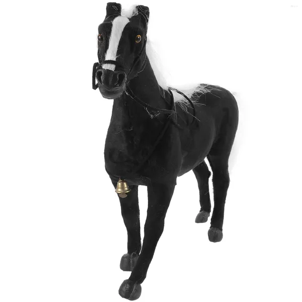 Décorations de jardin Simulation cheval Figurine Animal bureau parure en plastique modèle décor petites Statues fête Po accessoire réaliste