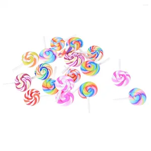 Tuindecoratie Simulatie Lollipops Kleurrijke Lolly Snoep Decors Hars Mini Regenboog Bonsai Ornamenten