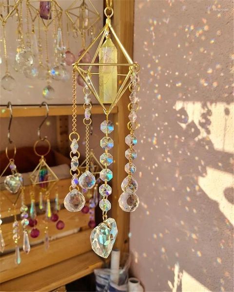 Décorations de jardin Smoky Quartz Suncatchers Crystalmagic Shineforever Healing Crystal Boho Sunnyhill Idées cadeaux Rainbowmaker Boho