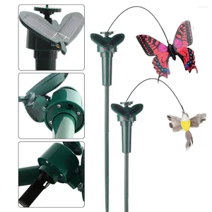 Décorations de jardin Ornement de danse solaire Powered Flying Wobble Fluttering Butterfly Decor Pelouse