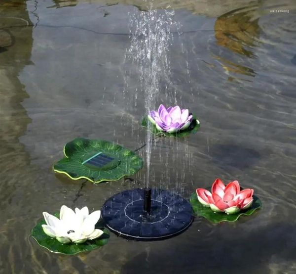 Fontaine d'eau flottante solaire, décorations de jardin pour la décoration d'étang de piscine