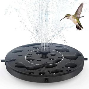 Décorations de jardin - Pompe à eau solaire à énergie solaire flottante pour la piscine d'étang de bain d'oiseau extérieur