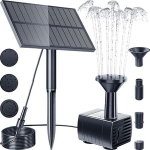 Décorations de jardin Kit de pompe à eau de fontaine solaire alimenté avec piquet pour bain d'oiseaux extérieur étang piscine aquarium cour 230721