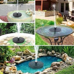 Décorations de jardin Mini Mini Fountaine Fountaine Floating Pool Pool Pond Waterfall Bird Bath Bath Pump pour décor