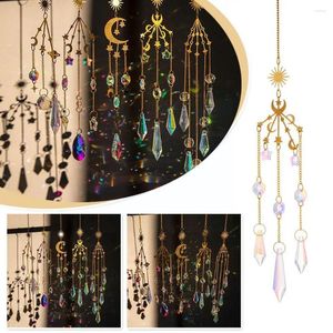 Tuindecoratie Suncatcher Kristal Regenboog Chaser Windgong Maan Glas Zon Decor Hangend Huis Hangers Auto Catcher Raam Buiten U5K0