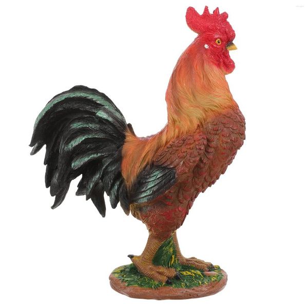 Décorations de jardin, jouets, Sculpture d'extérieur, modèle de maison, coq, poule, poulet, décoration de ferme unique et réaliste