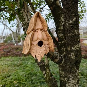 Tuindecoratie Boomhut Vogelvoeders Tuinornamenten Hars Vogelvoeders Boomhangers Binnenplaats Vogelnest Decoratie Ambachten 231124