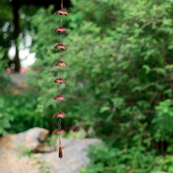 Décorations de jardin ornement de chaîne de pluie parapluie 39 