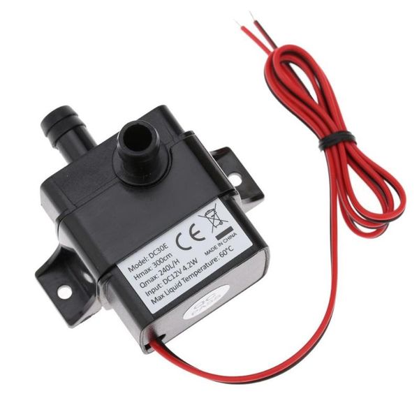 Decoraciones de jardín USB DC 12V 4,2 W Mini bomba de agua sin escobillas 3M cabezal de bombeo 240L/H fuente sumergible acuario circulante para piscina