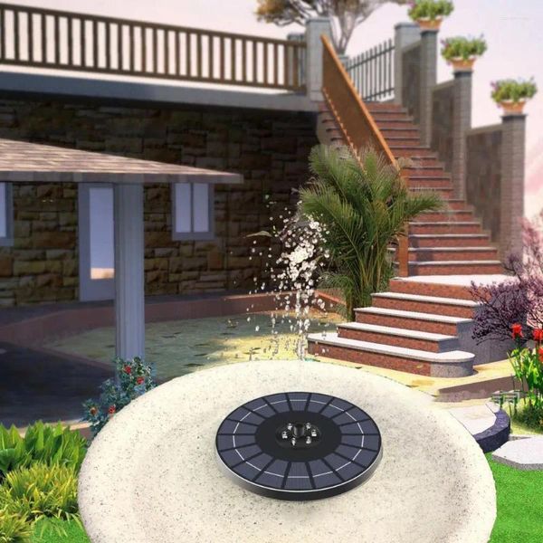 Décorations de jardin Protection automatique utile Pompe à fontaine d'eau Buse rotative Créer une atmosphère Décor solaire