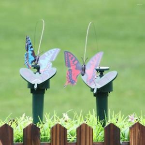Décorations de jardin Vibration énergie solaire papillon volant dansant papillons flottants décoration décoration