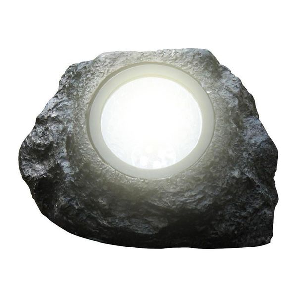 Décorations de jardin W Lumière Solaire Simulation Pierre Lampe Projecteur Décoration Blanc Froid IP65 Étanche Pour Pelouse Extérieure 230422