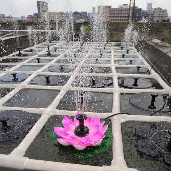 Décorations de jardin Fontaine d'eau Pompe flottante Caractéristique Piscine Bain d'oiseaux Étang Extérieur Augmenter l'humidité Économie d'énergie solaire